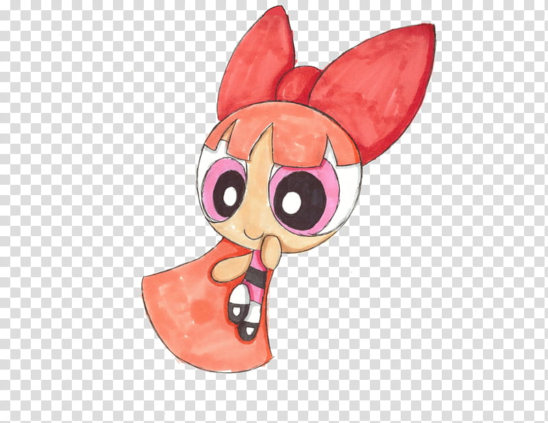 Blossom, Blossom from Power Puff Girls illustration transparent background PNG clipart