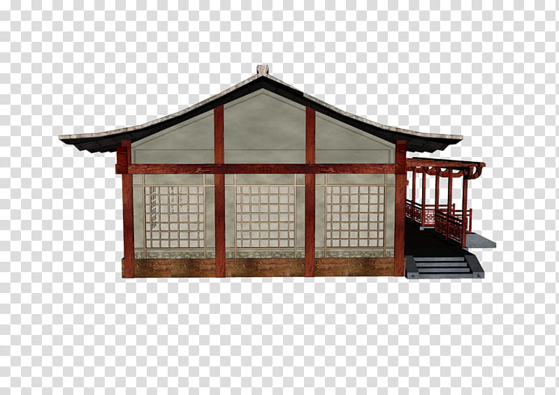 Dojo Building, brown and white house transparent background PNG clipart