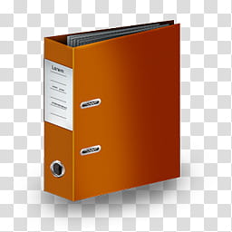 Dossier Icons , Orange Dossier transparent background PNG clipart