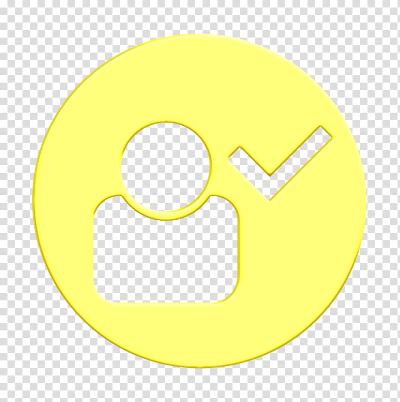 profile icon selected user icon, Yellow, Emoticon, Smile, Circle, Symbol, Smiley transparent background PNG clipart