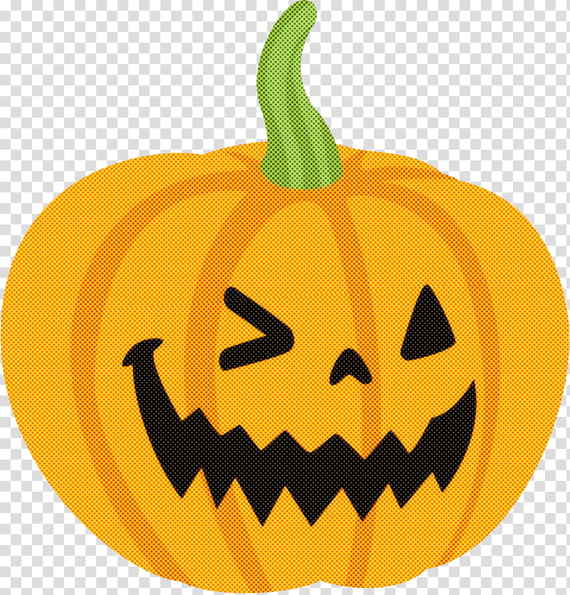 Jack-o-Lantern halloween carved pumpkin, Jack O Lantern, Halloween , Calabaza, Orange, Jackolantern, Vegetable, Yellow transparent background PNG clipart