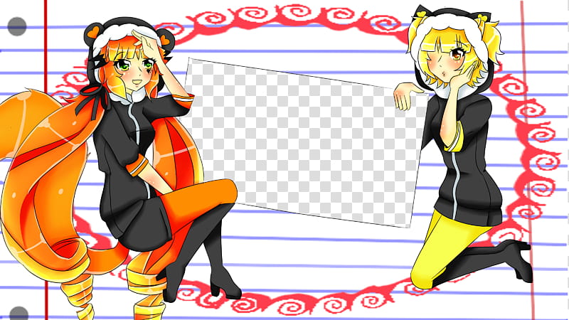 A Female Ninja But I Want To Love Trei Hachi, two female anime characters transparent background PNG clipart