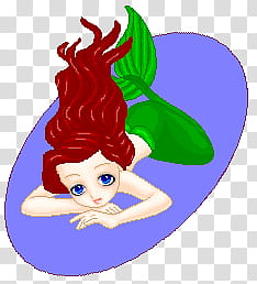 Ariel the little mermaid doll transparent background PNG clipart