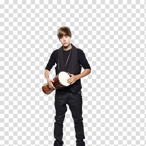 Justin Beiber playing darbuka transparent background PNG clipart