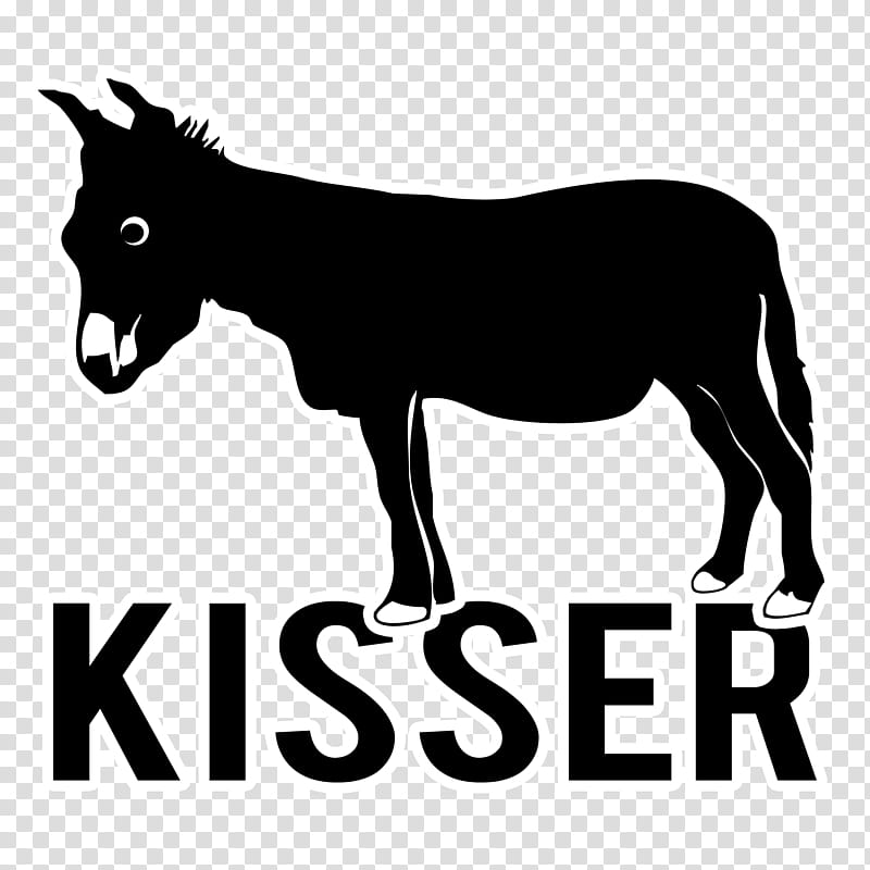 Kiss, Mule, Donkey, Mustang, Halter, Logo, Smiley, Cartoon transparent background PNG clipart