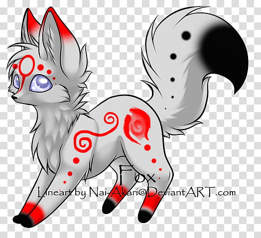 Okami Style Fox for SmashingTheOpponent transparent background PNG clipart