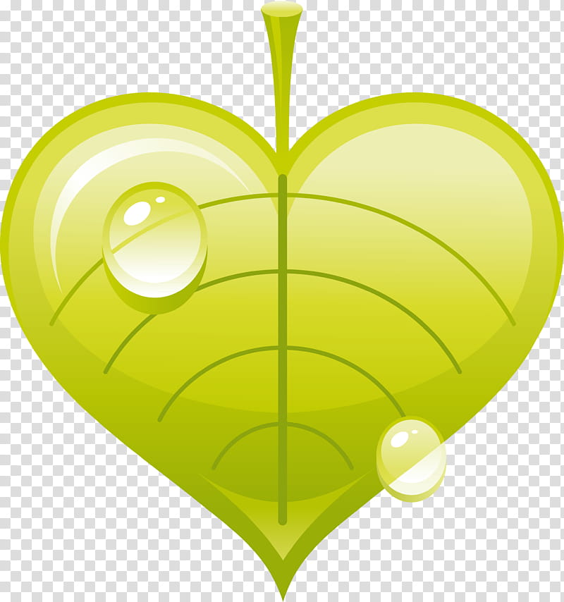 Green Leaf, Cartoon, Animation, Drawing, Heart, Film, Food, Yellow transparent background PNG clipart