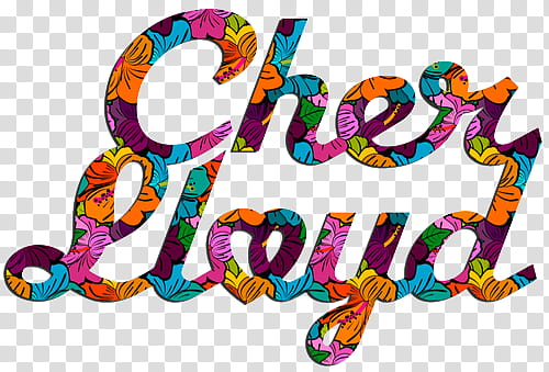 Cher Lloyd logo, multicolored Cher Lloyd transparent background PNG clipart