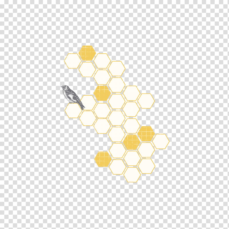 Beeing Me, white and yellow honeycomb pattern transparent background PNG clipart