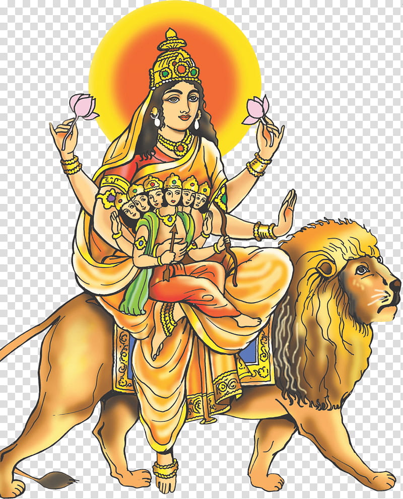 Durga Puja, Navaratri, Skandamata, Navadurga, Dussehra, Goddess, Devi, Avatar transparent background PNG clipart