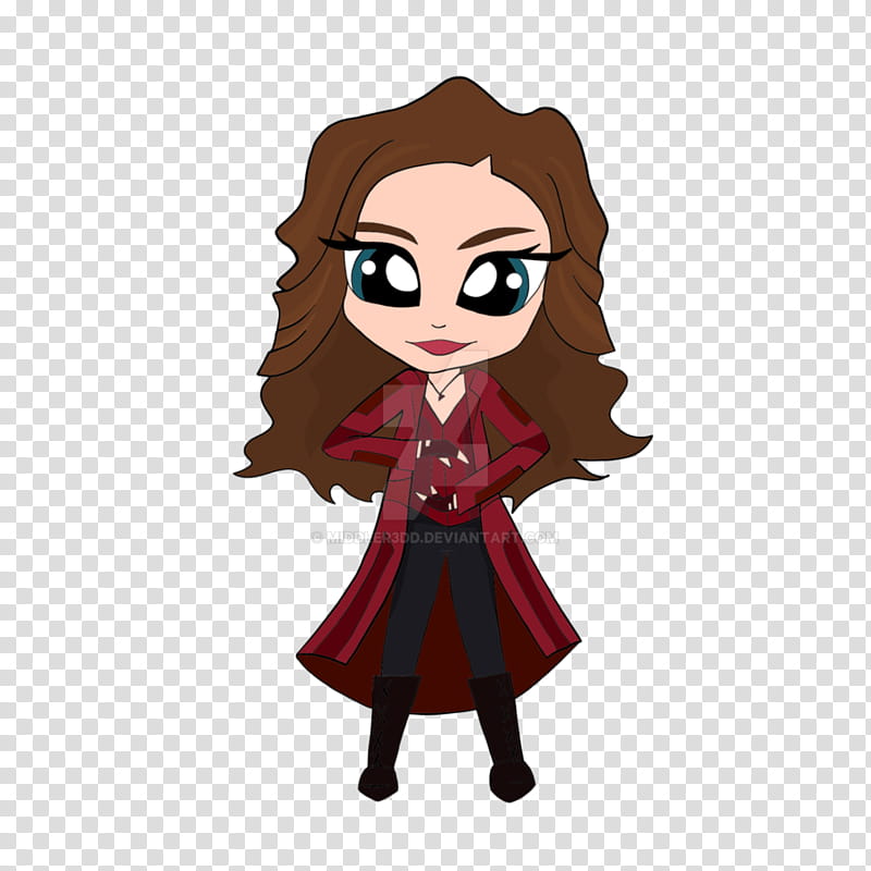 Scarlet Witch Chibi transparent background PNG clipart