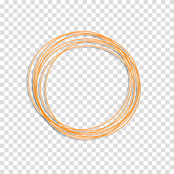Circulos, round orange hoop transparent background PNG clipart