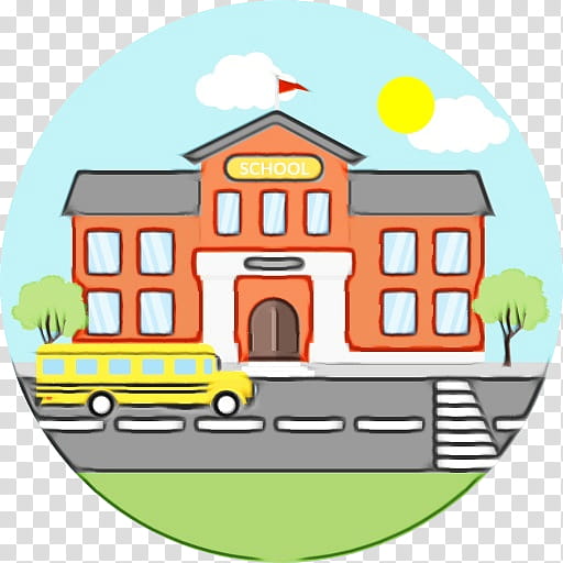 School Building, Watercolor, Paint, Wet Ink, Computer Icons, Teacher, School
, Learning transparent background PNG clipart