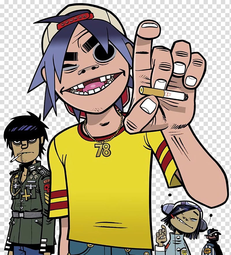 Gorillaz FU transparent background PNG clipart