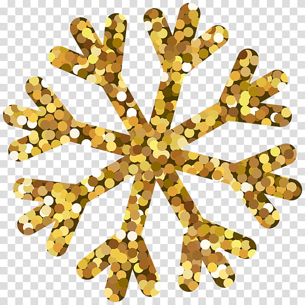 Snowflake, Yellow, Gold, Metal, Brooch, Jewellery transparent background PNG clipart