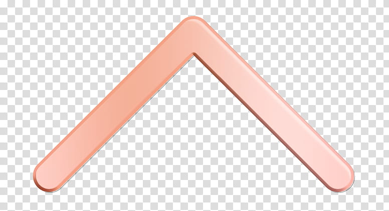 arrow icon expand icon expand less icon, Top Icon, Up Icon, Pink, Triangle, Line, Peach transparent background PNG clipart