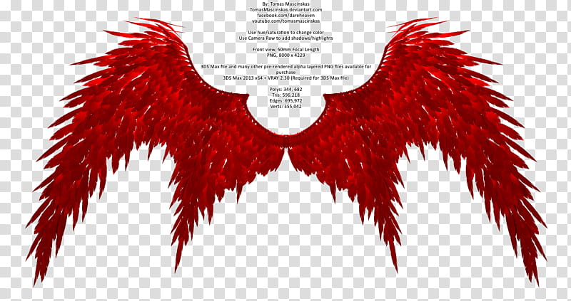 Angel Devil Wings Free k Resolution , red wing illustration transparent background PNG clipart