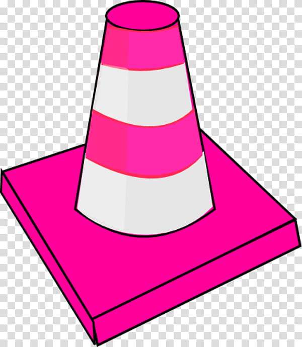 Pink, Traffic Cone, Construction Barrel, Road, Drawing, Traffic Sign, Line, Magenta transparent background PNG clipart