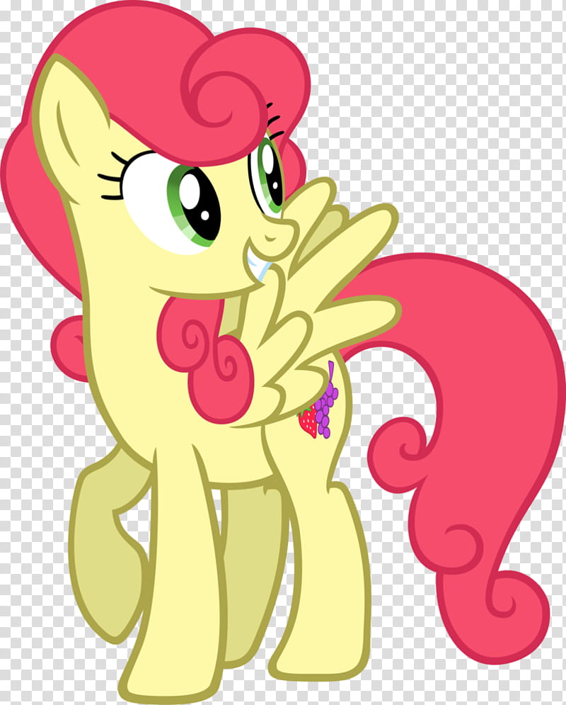 Strawberry Sunrise, yellow and pink My Little Pony illustration transparent background PNG clipart