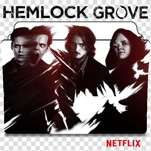 Hemlock Grove series and season folder icon, Hemlock Grove ( transparent background PNG clipart