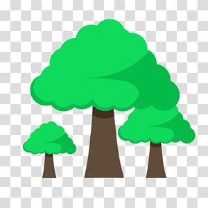 s, three green trees illustration transparent background PNG clipart thumbnail