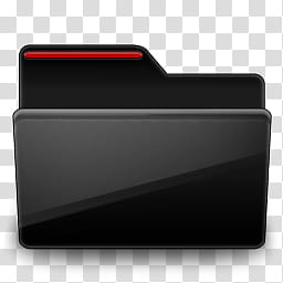 Red Black Icon Collection  x , folder () transparent background PNG clipart