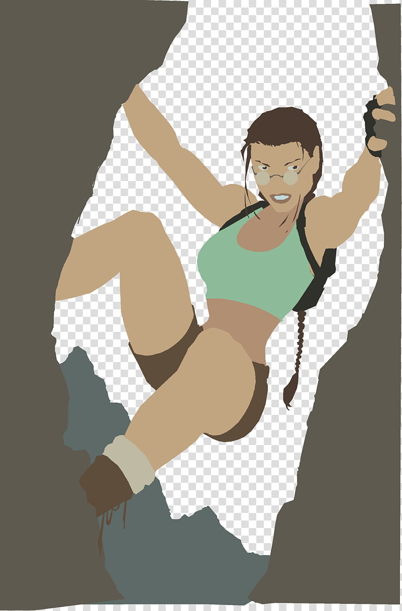 tombraider Flats, mountaineer woman illustration transparent background PNG clipart