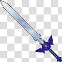 TP Master Sword Cursors, blue handled sword, png