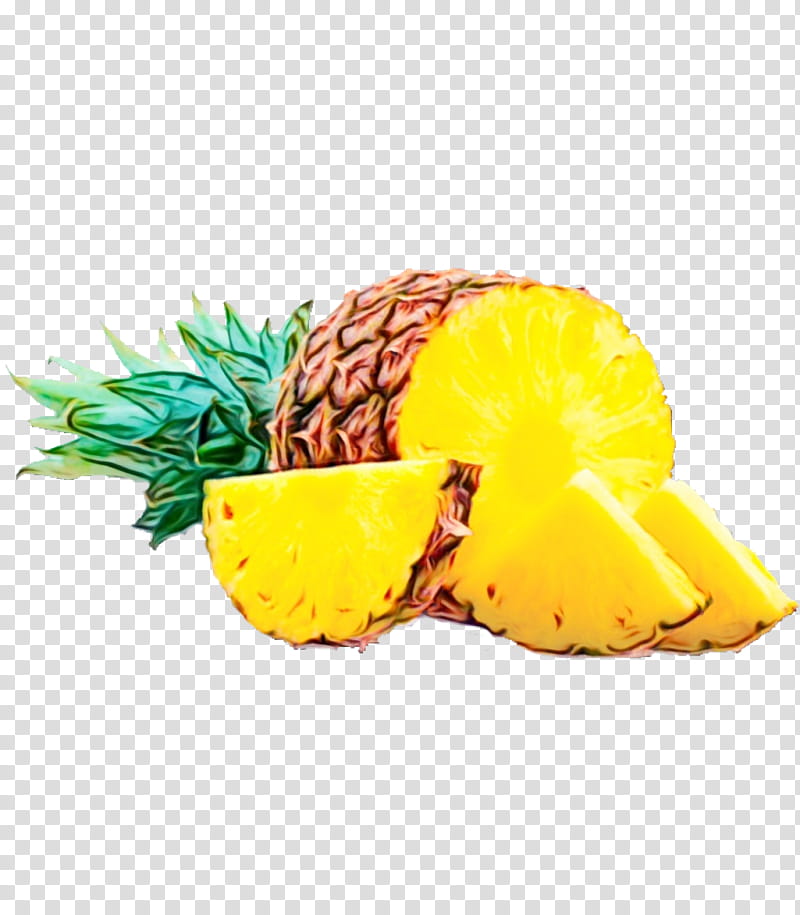 Pineapple, Watercolor, Paint, Wet Ink, Ananas, Yellow, Fruit, Food transparent background PNG clipart