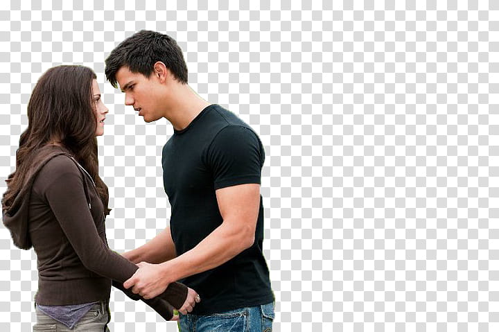 Bella y jacob, Kristen Stewart and Taylor Lautner transparent background PNG clipart