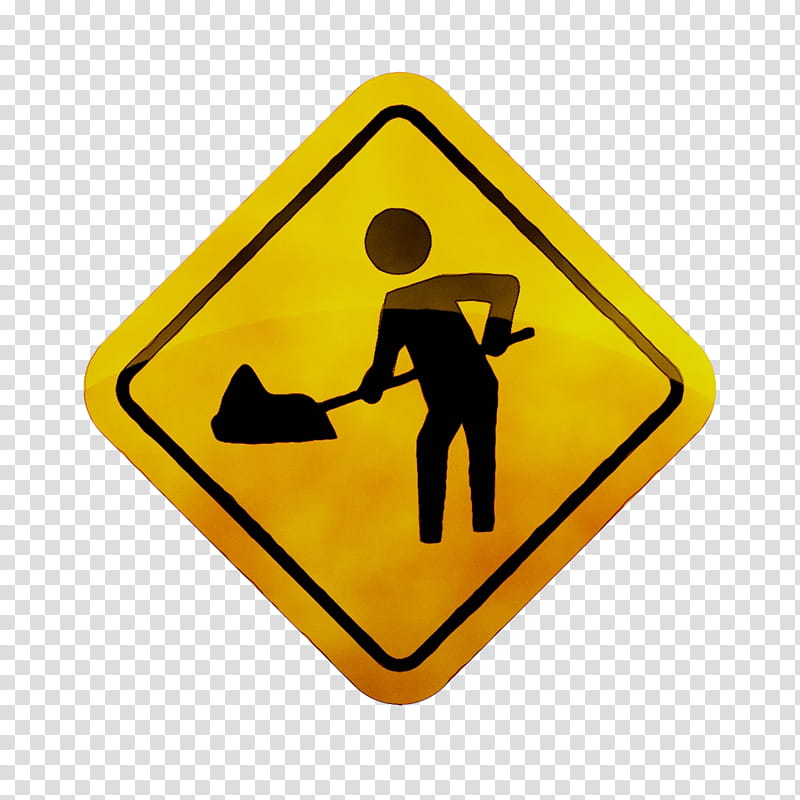 Road, Traffic Sign, Warning Sign, Symbol, Signage, Yellow, Triangle, Gesture transparent background PNG clipart