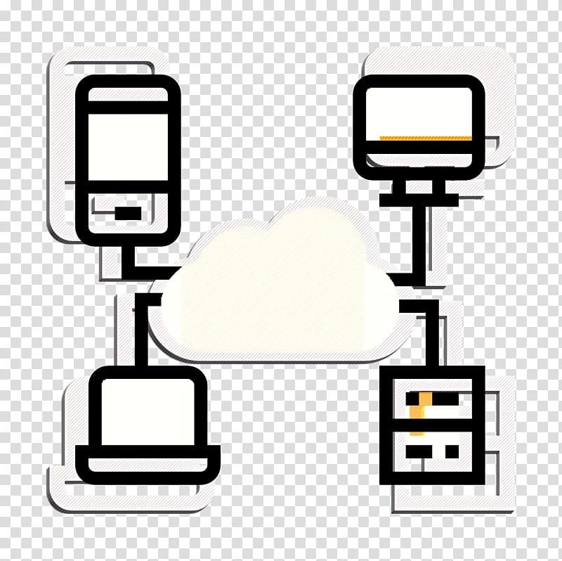 Big Data icon Server icon Computer icon, Line transparent background PNG clipart