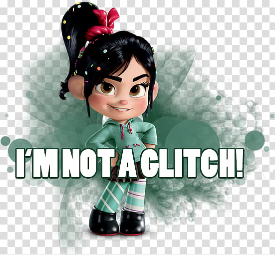 Wreck It Ralph Vanellope I M NOT A GLITCH, girl anime character transparent background PNG clipart