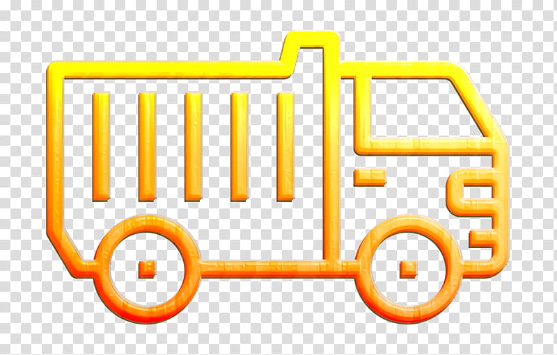 Car icon Logistics delivery icon Truck icon, Yellow, Vehicle, Line, School Bus, Logo transparent background PNG clipart