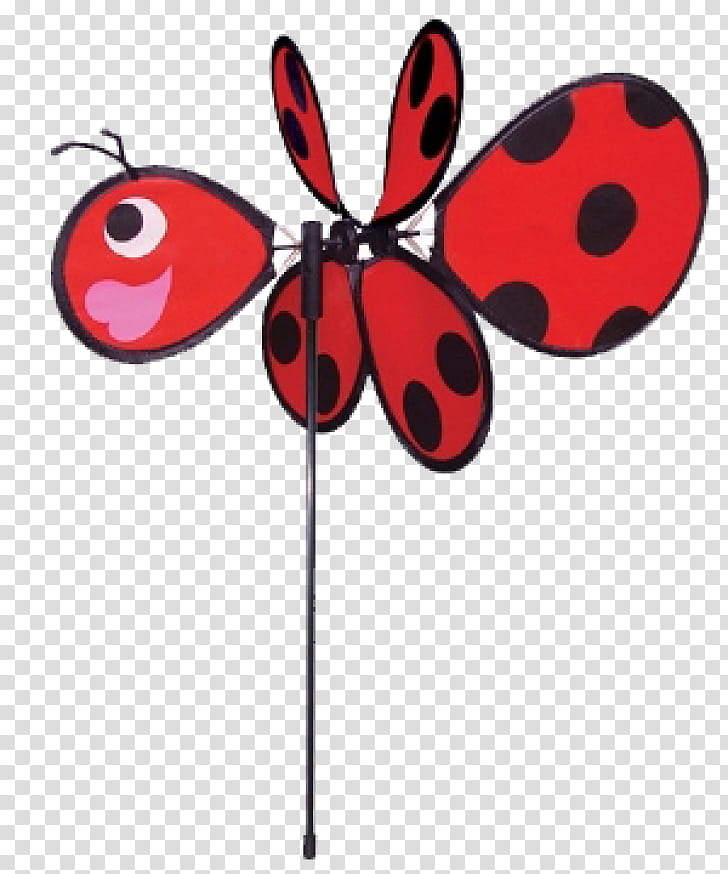Ladybird, Ladybird Beetle, Whirligig, Insect, Wind Wheels Spinners, Garden, In The Breeze, Pinwheel transparent background PNG clipart