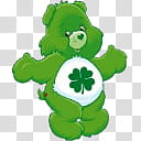 Care Bears V, green care bear illustration transparent background PNG clipart