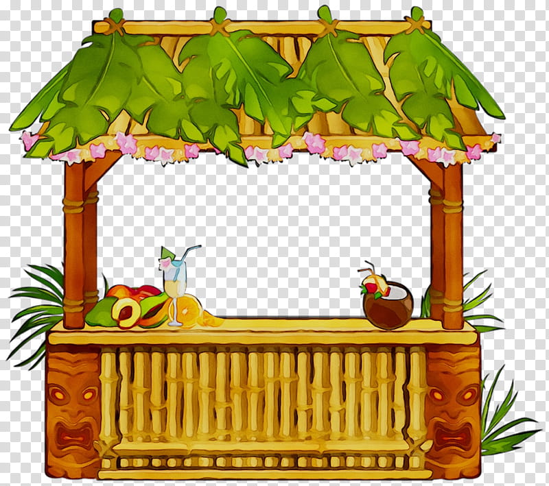 Jungle, Cocktail, Tiki Culture, Tiki Bar, Drink, Structure, Furniture transparent background PNG clipart