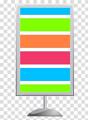 Signboards , orange, green, and blue cheval mirror transparent background PNG clipart