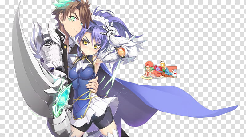 Kurumi Basara (Shinmai Maou), Render, male and female character illustration transparent background PNG clipart Kurumi Basara (Shinmai Maou), Render, male and female character illustration transparent background PNG clipart
