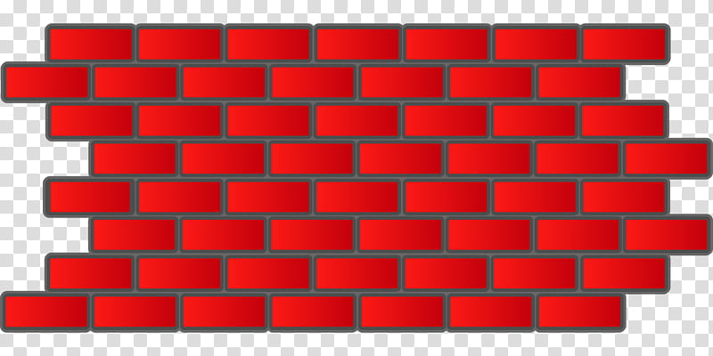 brick wall drawing with color