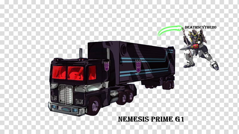 Nemesis Prime G, Vehicle Mode. transparent background PNG clipart