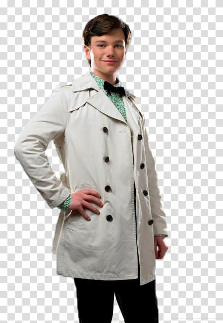 man wears white coat transparent background PNG clipart