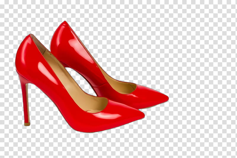 footwear high heels red basic pump court shoe, Sandal, Bridal Shoe, Carmine transparent background PNG clipart