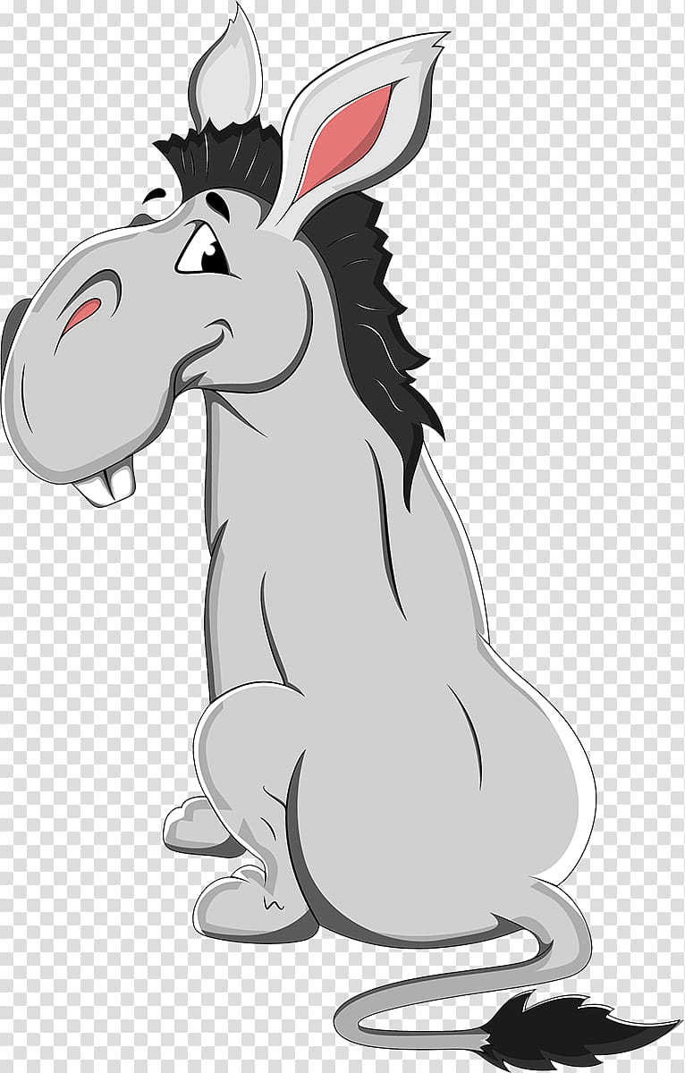 Donkey, Dog, Horse, Grey, Live, White, Color, Black transparent background PNG clipart