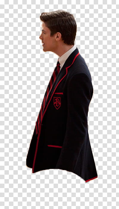Smooth Criminal , standing man wearing black and red notched lapel blazer and striped necktie transparent background PNG clipart