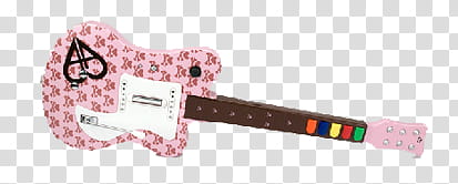 OO What a girl loves, pink guitar transparent background PNG clipart