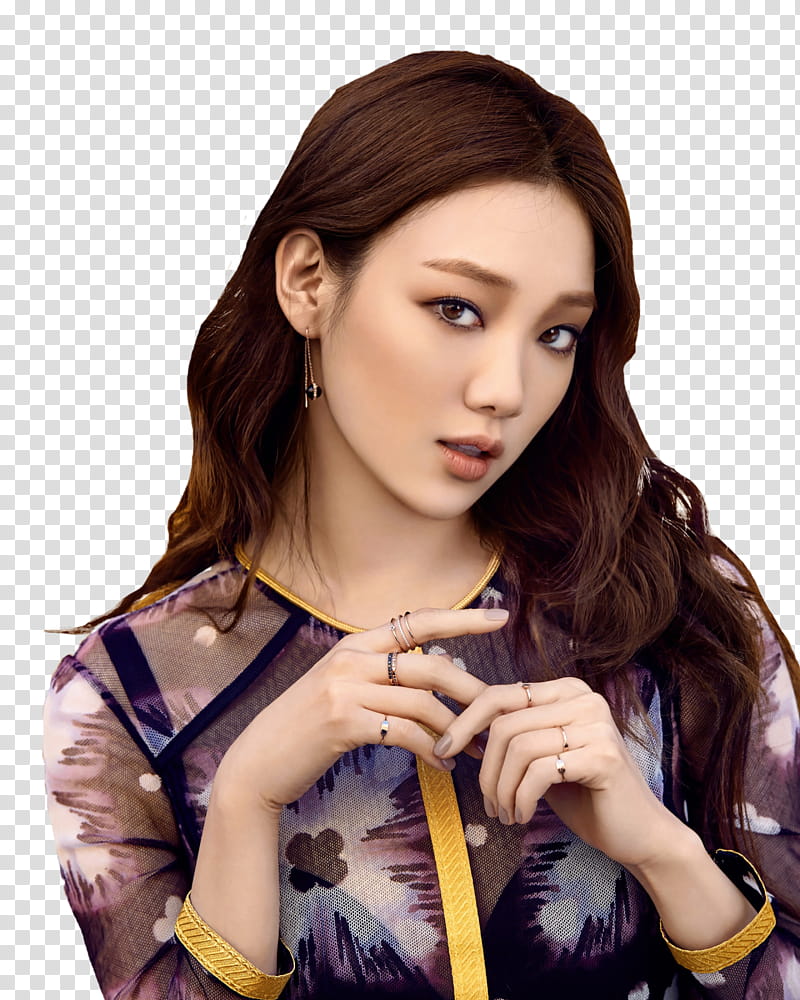 Lee Sung Kyung Sure, woman in black and grey floral blouse transparent background PNG clipart