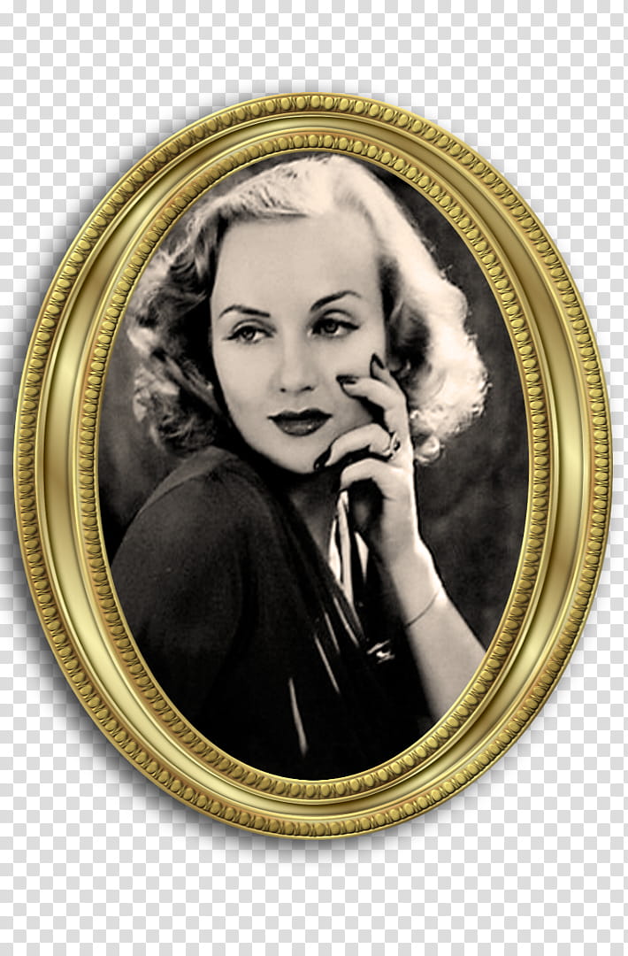 Carole Lombard in Gold transparent background PNG clipart