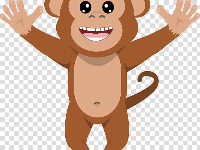 Monkey, Drawing, Silhouette, Cartoon, Animation, Smile, Pleased, Old World Monkey transparent background PNG clipart