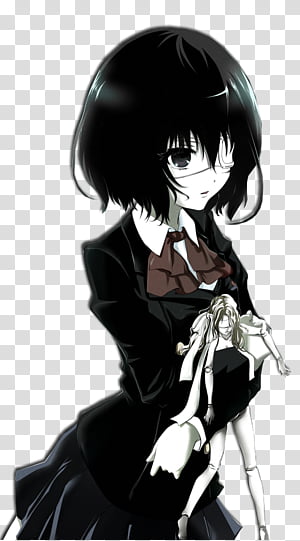 Black Haired Female Anime Character Transparent Background Png Clipart Hiclipart
